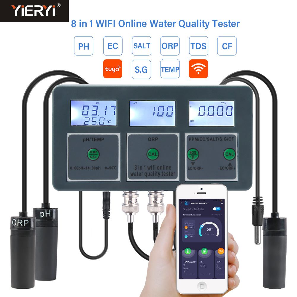 Ph Ec Meter Hydroponic - WiFi Tuya 스마트 PH 측정기 데이터