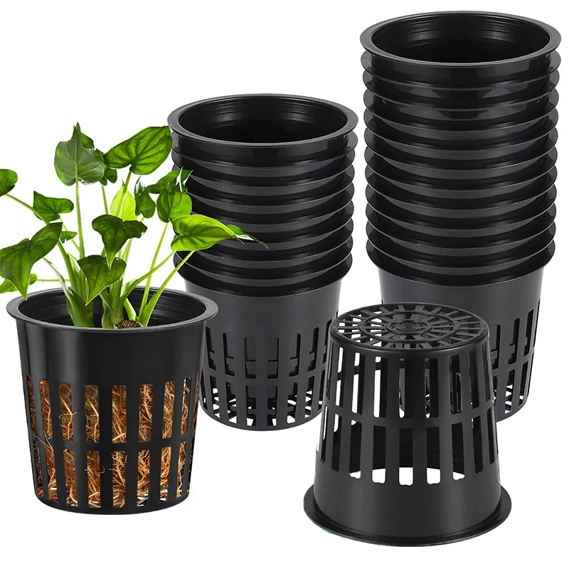 Hydroponic Net Pots 3 Inch - 수경재배 컵 슬롯 메쉬 와이드 립