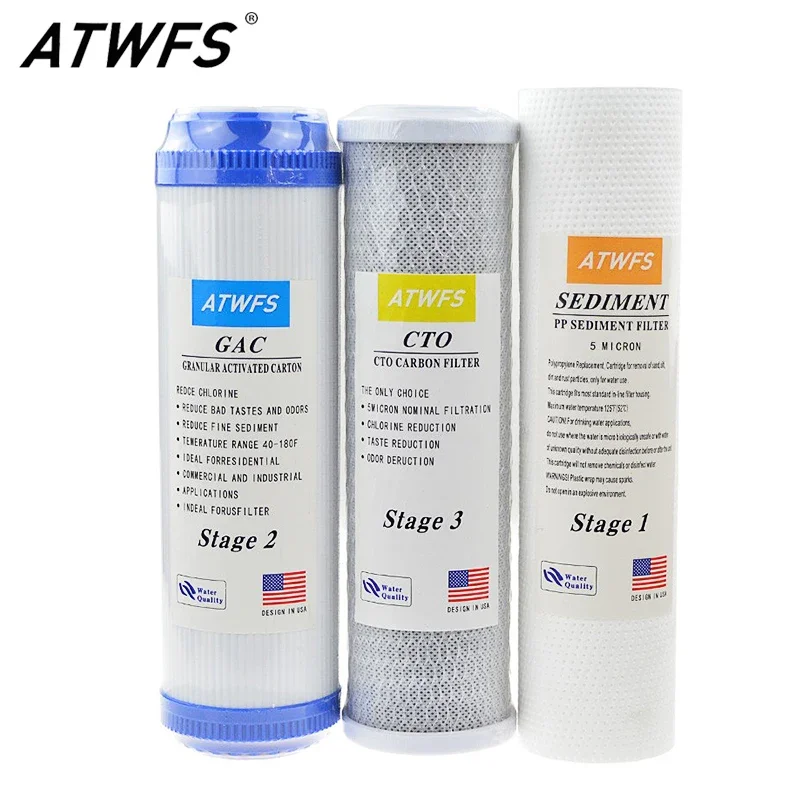 Carbon Filter Grow 6 Inch - 표준 RO 정수 필터 시스템용 물