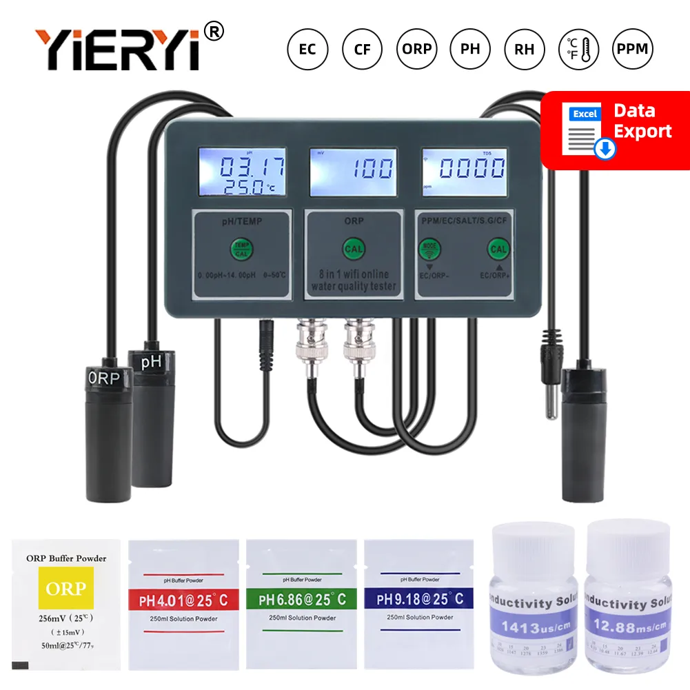 Ph Ec Meter Hydroponic - Yieryi 와이파이 투야 스마트 수질 데이터