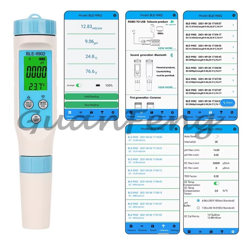 디지털 다중 매개변수 수질 측정기, 수경 재배 시스템  - Ph Ec Meter Hydroponic 리뷰 및 가격