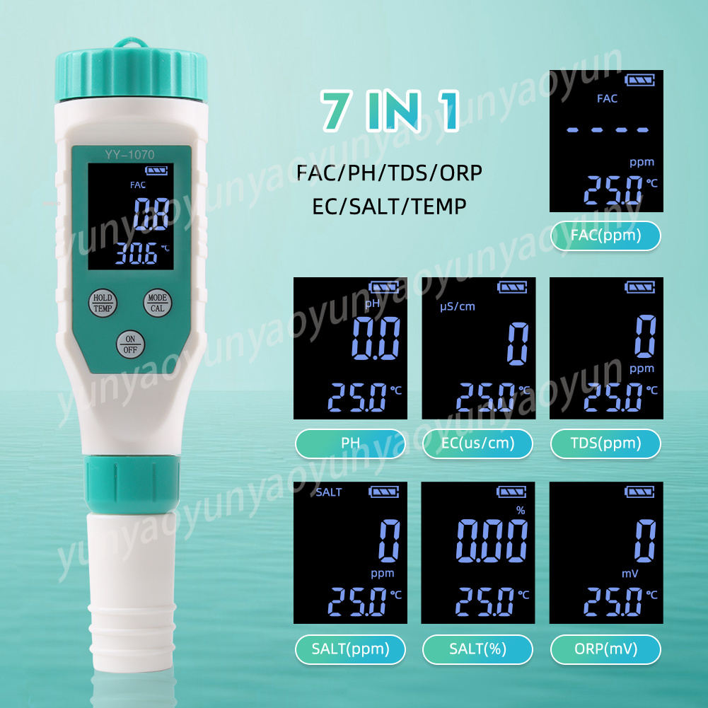 7 in 1 디지털 수질 테스터 PH ORP EC TD - Ph Ec Meter Hydroponic 리뷰 및 가격