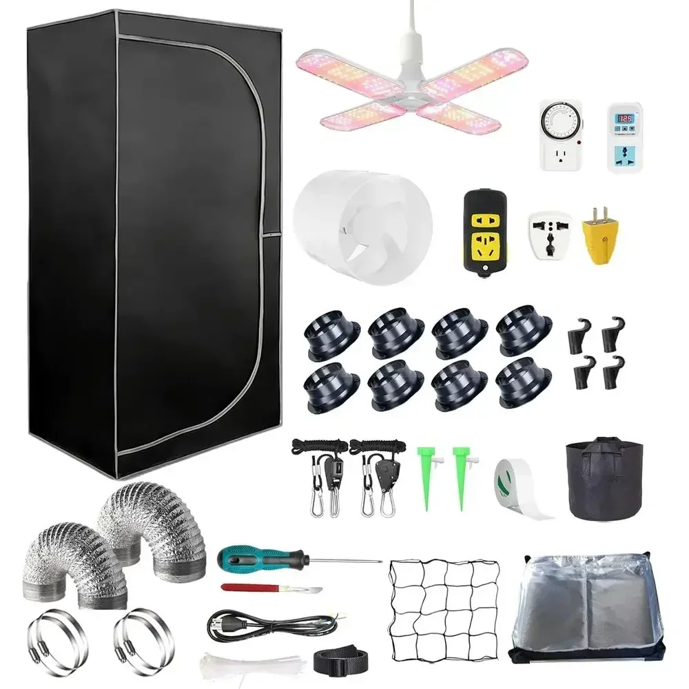 4x4 크기의 고휘도 마일라 소재 실내 재배 텐트(48 - Grow Tent 4X4 Mylar 리뷰 및 가격