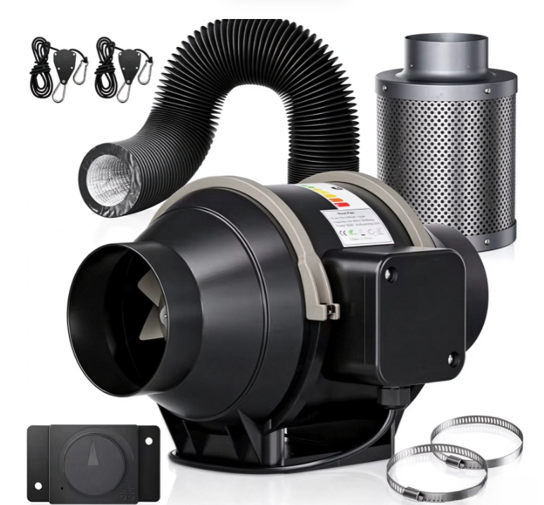 4/6인치 EC 인라인 덕트 팬 키트(활성탄 필터 포함 - Carbon Filter Grow 6 Inch 리뷰 및 가격