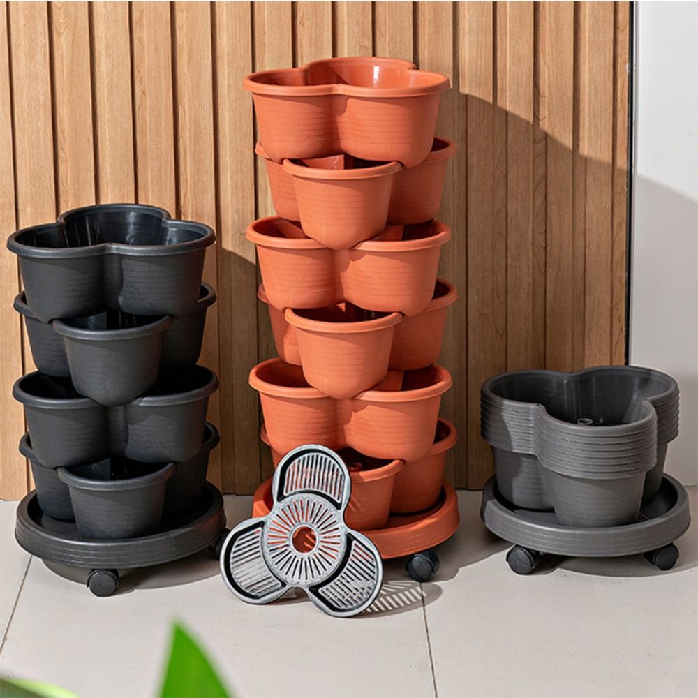 새로운 수직 타워형 쌓을 수 있는 플라스틱 화분, 이동 - Hydroponic Tower Garden 리뷰 및 가격