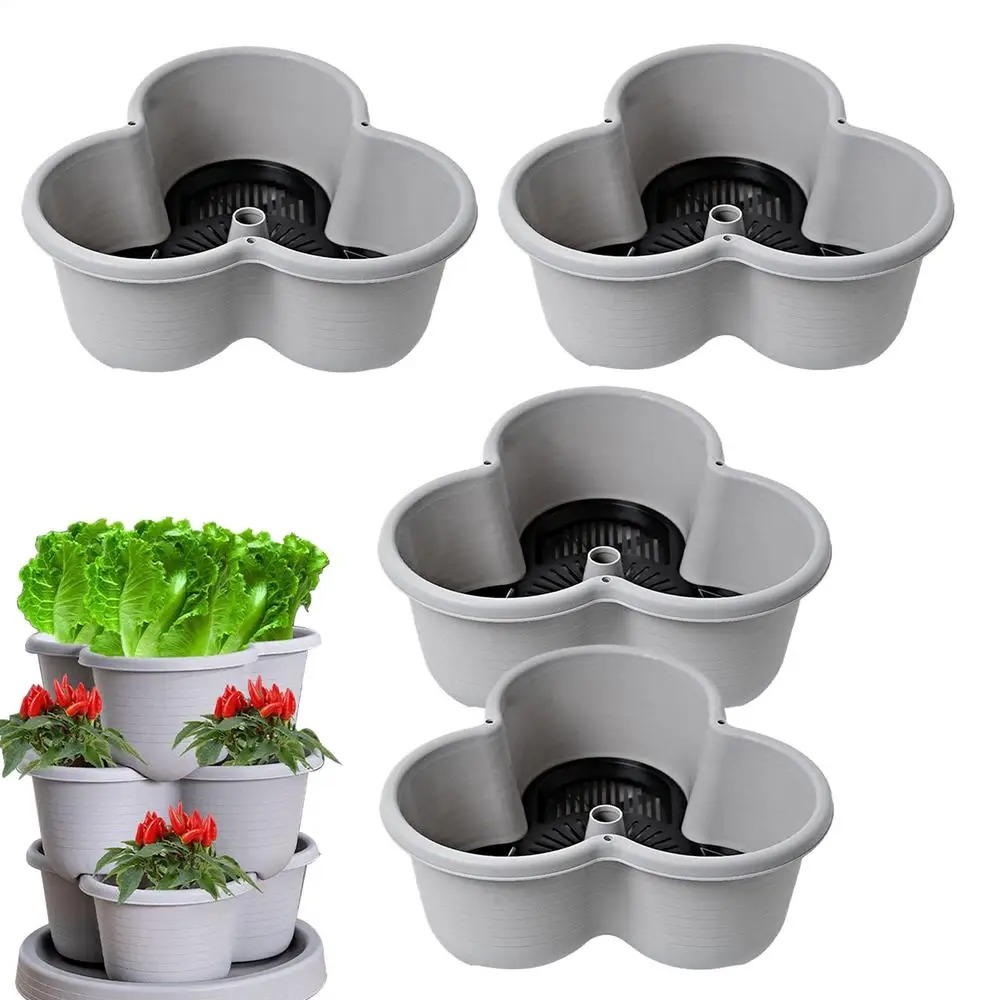새로운 수직 타워형 쌓을 수 있는 플라스틱 화분, 이동 - Hydroponic Tower Garden 리뷰 및 가격