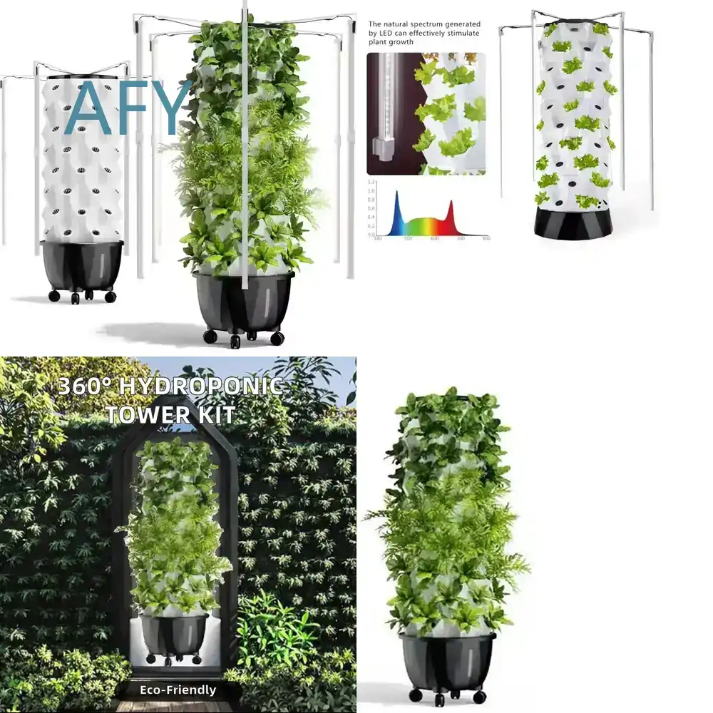 하이드로블루 수직 수경 재배 시스템, 스마트 홈 가든  - Hydroponic Tower Garden 리뷰 및 가격