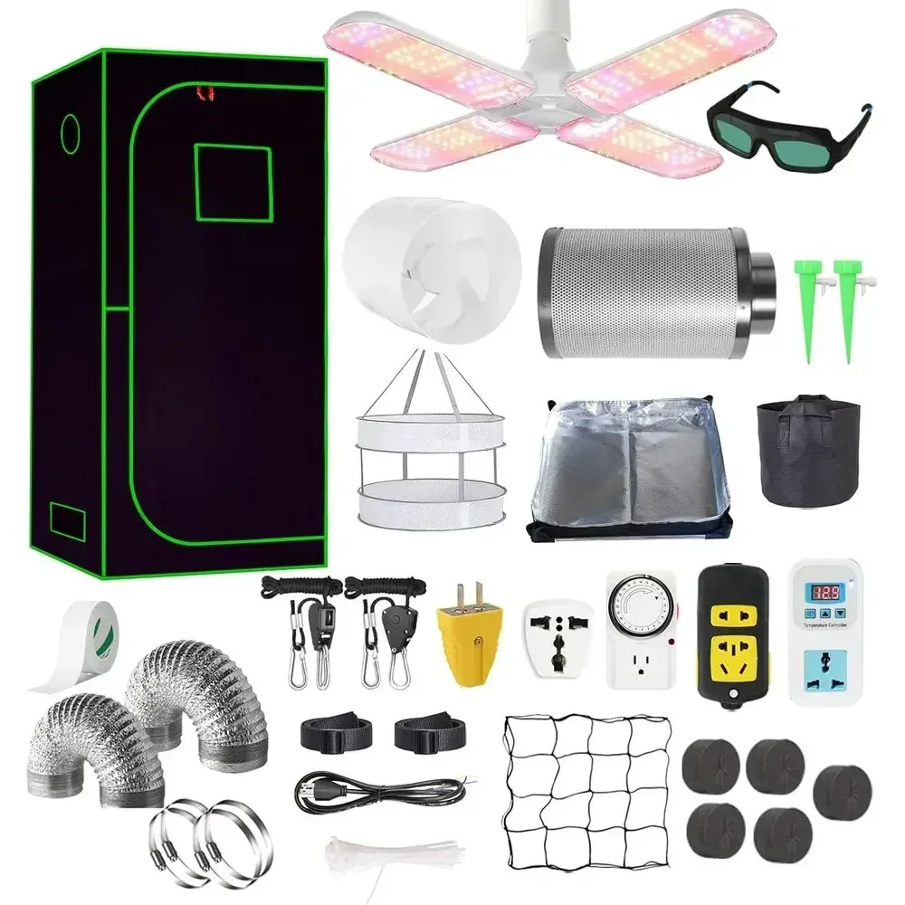 48x48x80 크기의 LED 조명과 수경 재배 시스템 - Grow Tent 4X4 Mylar 리뷰 및 가격