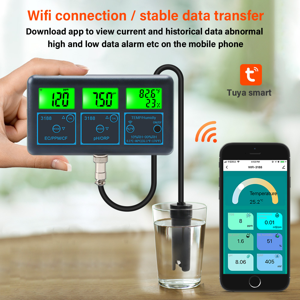 WiFi PH 측정기 온도 TDS(ppm) EC ORP - Ph Ec Meter Hydroponic 리뷰 및 가격