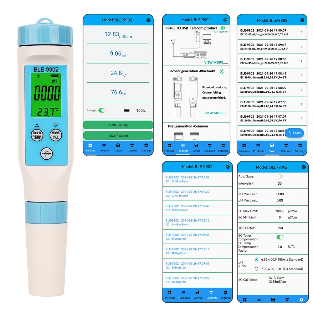 3-in-1 pH/EC/온도 수질 측정기, 수경재배 및 - Ph Ec Meter Hydroponic 리뷰 및 가격