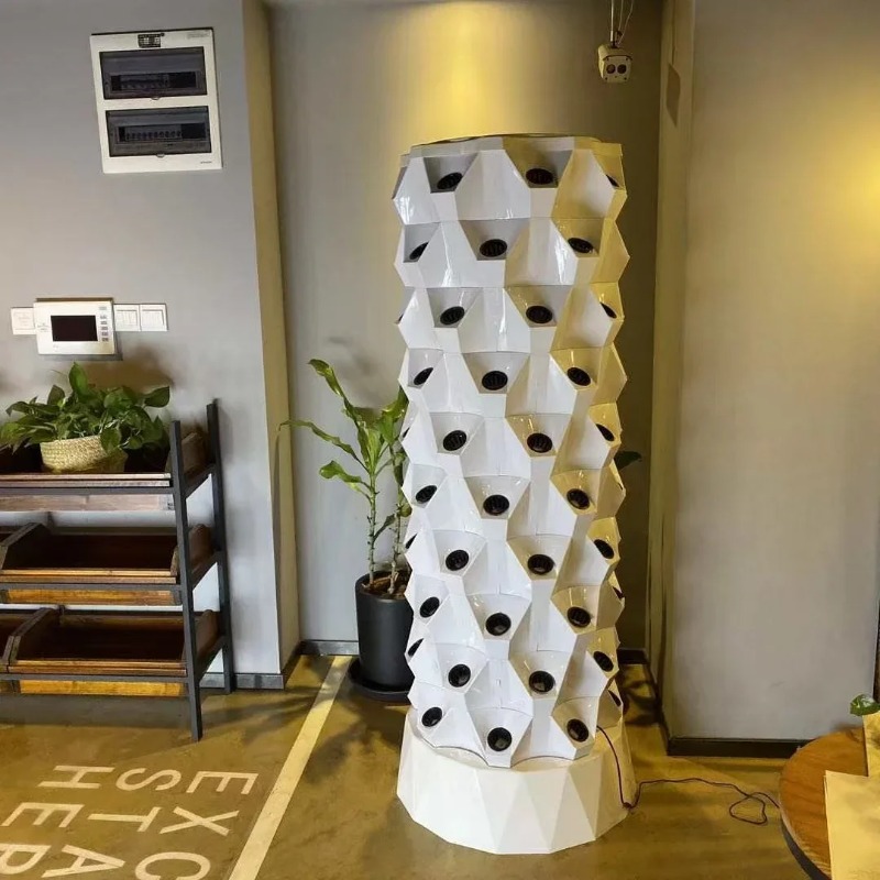 신형 농업용 온실 실내 에어로포닉 수경재배 시스템 타워 - Hydroponic Tower Garden 리뷰 및 가격