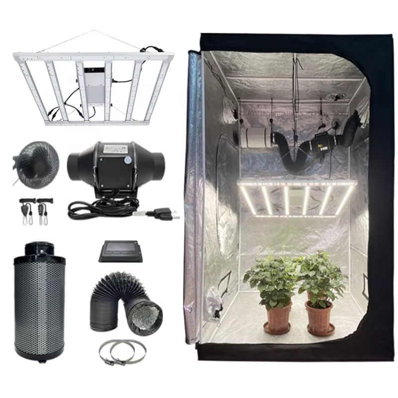 4x4 재배 텐트 완전 세트 480W LM301H Ev - Carbon Filter Grow 6 Inch 리뷰 및 가격