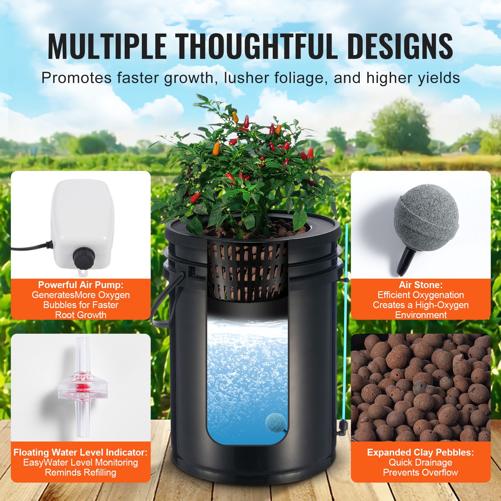 DWC 수경재배 시스템, 상단 드립 키트가 있는 수경재 - Dwc Bucket System 5 Gallon 리뷰 및 가격