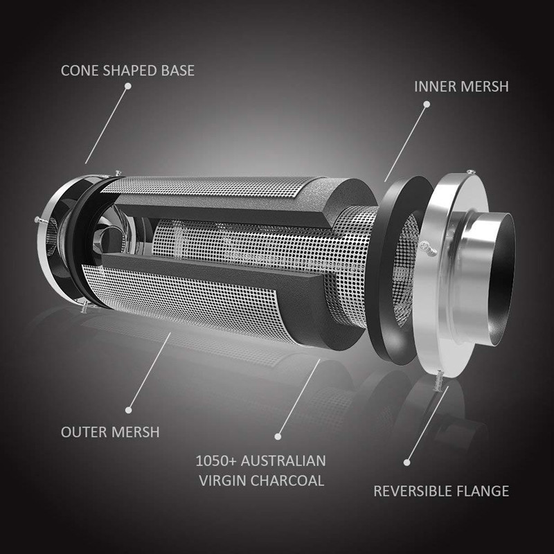 4/6/8인치 인라인 덕트 팬 및 활성탄 필터, 식물  - Inline Duct Fan 8 Inch 리뷰 및 가격
