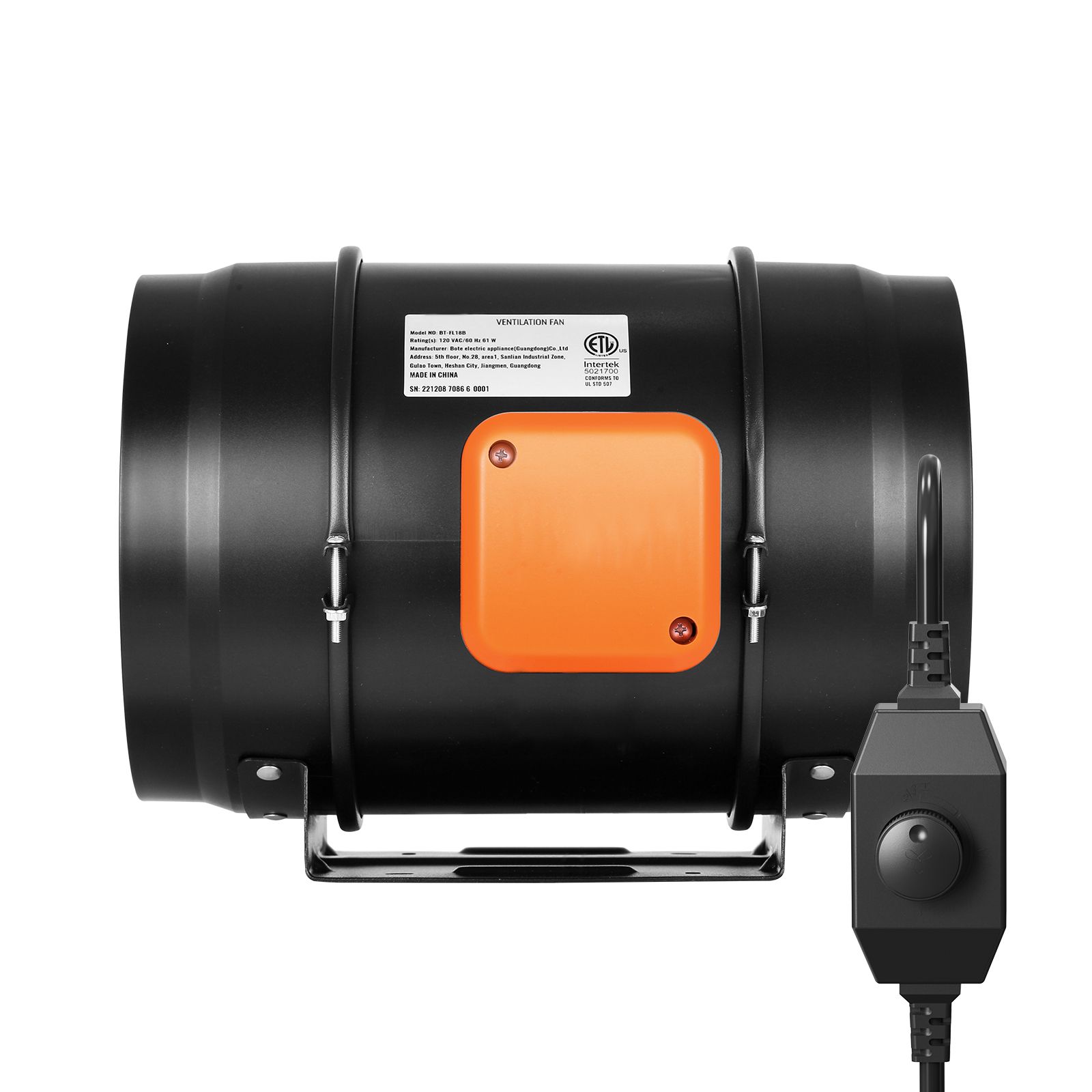 인라인 덕트 팬, 8인치 750 CFM 가변 속도 컨트 - Inline Duct Fan 8 Inch 리뷰 및 가격