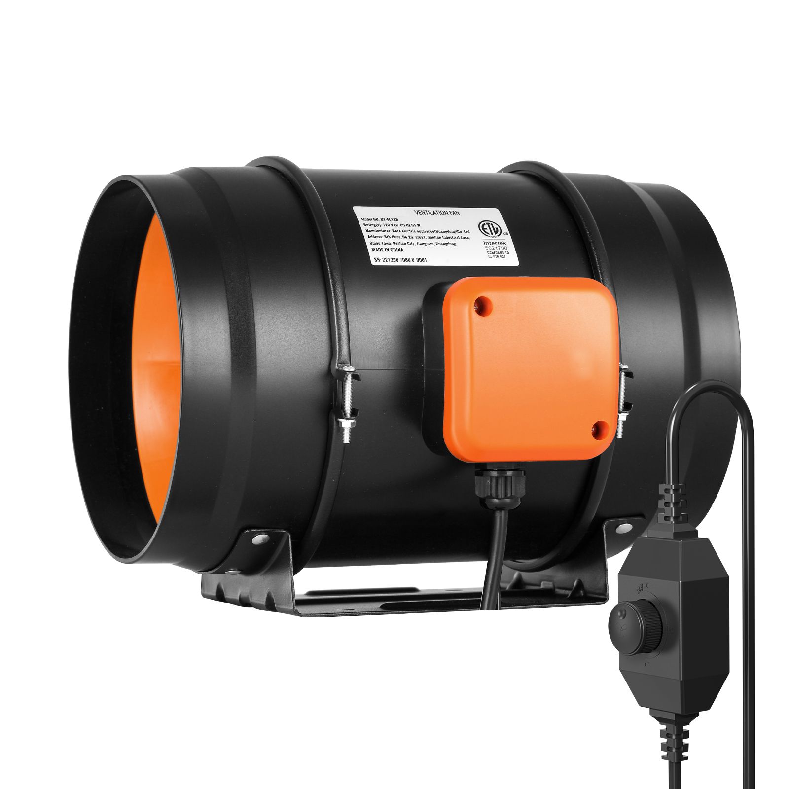 인라인 덕트 팬, 8인치 750 CFM 가변 속도 컨트 - Inline Duct Fan 8 Inch 리뷰 및 가격
