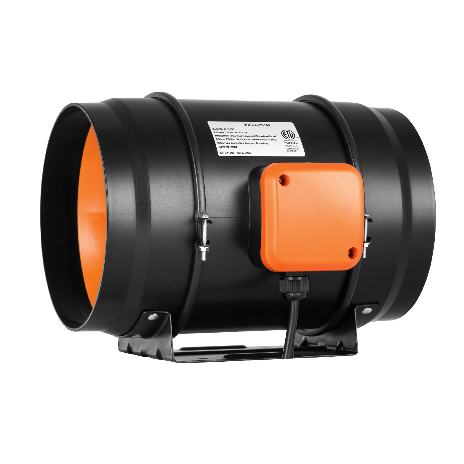 인라인 덕트 팬, 8인치 750 CFM 가변 속도 컨트 - Inline Duct Fan 8 Inch 리뷰 및 가격