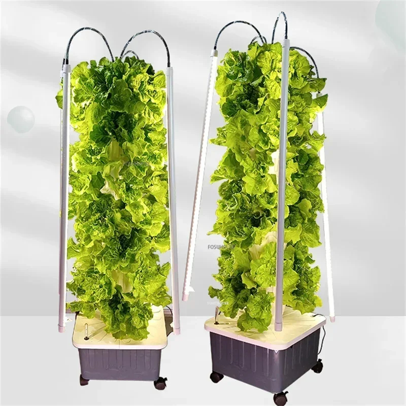 온실 정원 무토양 재배 타워 수직 수경 재배 시스템 일 - Hydroponic Tower Garden 리뷰 및 가격