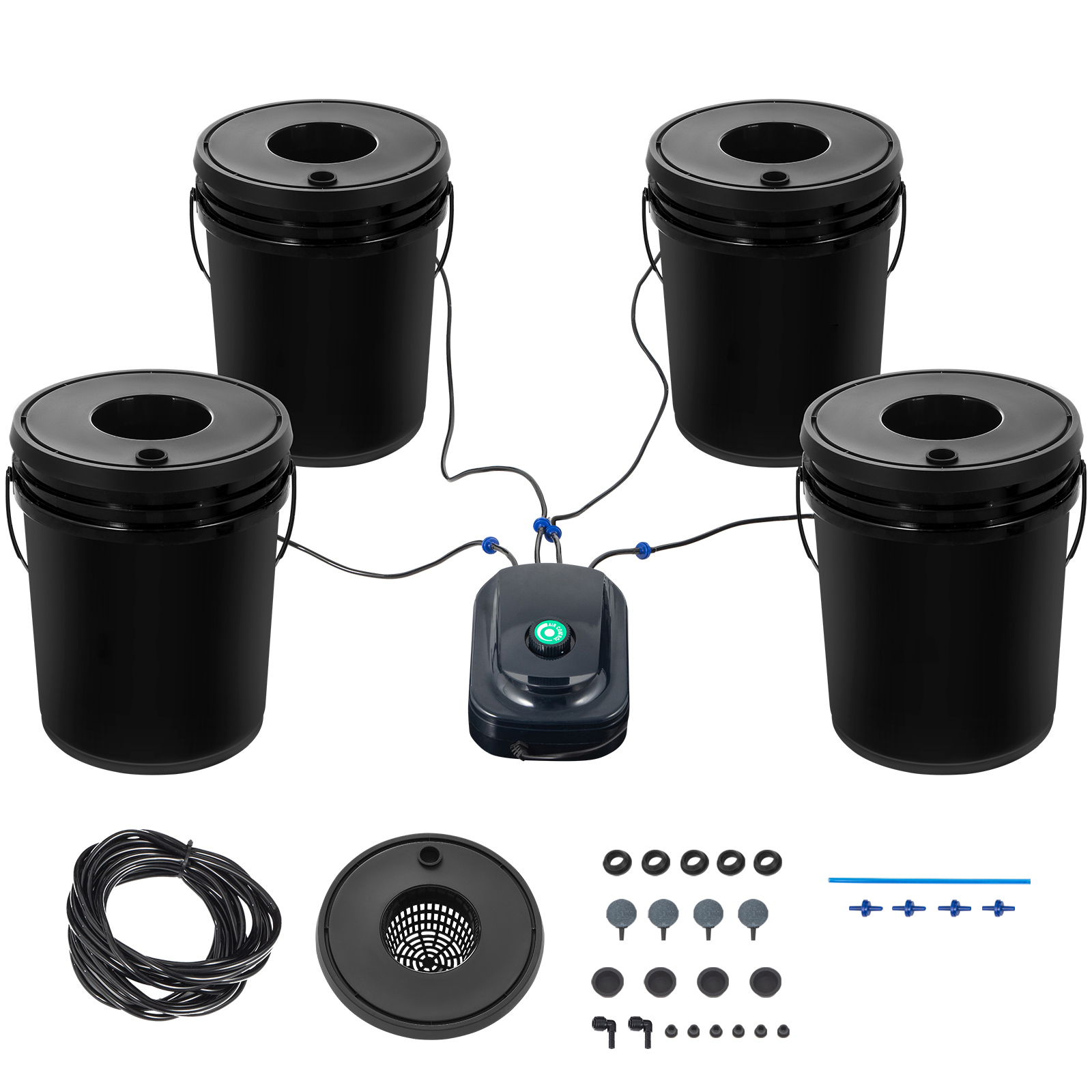 DWC 수경 재배 시스템, 5갤런 용량, 4개의 양동이 - Dwc Bucket System 5 Gallon 리뷰 및 가격